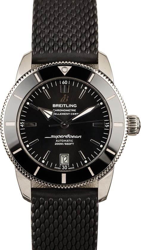 breitling genuine black steel mesh bracelet|Breitling watch with rubber strap.